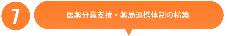 医薬分業支援・薬局連携体制の構築